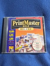 PrintMaster Gold Deluxe 4.0 Program CD