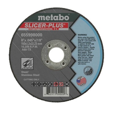 Metabo 655998000 6'' x .045 x 7/8 Slicer Plus 50 pack