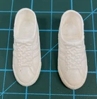 VINTAGE Ken Male DOLL clothes~ White Tennis Shoes Trainers/Sneakers Faux Lace