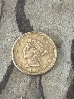 1904 GOLD LIBERTY HEAD $2.50 QUARTER EAGLE COIN BEAUTIFUL & LUSTROUS .12907 AGW