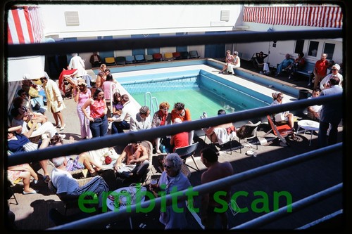 Original Slide, Aboard the P&O Ocean Liner SS Oronsay in 1972, B