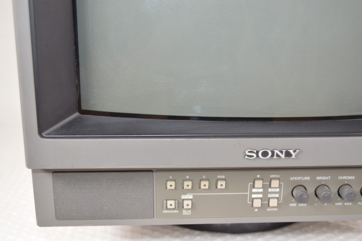 SONY PVM-1450 トリントロンカラ―ビデオモニター SONY PVM-1450 14-inch Trinitron Color Video CRT Monitor W