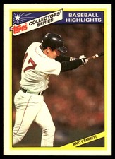 Marty Barrett 1987 Topps Woolworth Baseball Highlights #17 Red Sox MLB READ