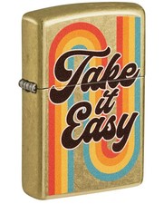 Zippo Lighter Take It Easy Street Brass Lighter BNIB NS