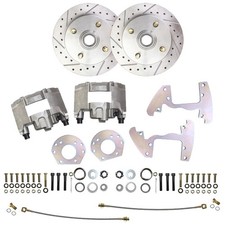 1964-66 Mercury Comet 4 Lug Disc Brake Conversion Kit - 6 Cyl Spindles Drilled