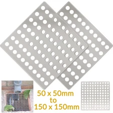 Drain Guard Cover Stainless Steel Grid Rustproof Plate Square Grate 50-150mm