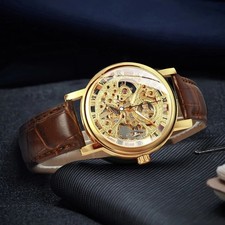 Наручные часы Jacob Transparent Gold Skeleton