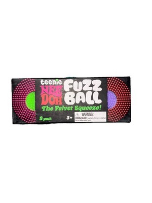 NeeDoh Teenie Fuzz Ball 3 Pack Random Colors Squishy Velvet