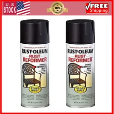 Rust-Oleum 215215 Rust Reformer Spray, Black, 10.25oz (2-Pack)