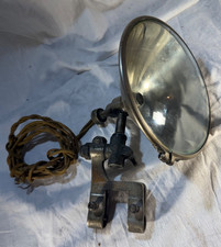Vintage Silver Beam Spotlight Kaufmann Pat 1914 1917 Model T Motorcycle Mount As