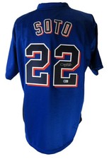 Juan Soto Autographed/Signed NY Mets Custom Baseball Jersey Beckett 204285