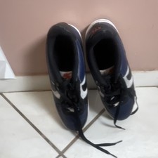 Nike Air Force 1 Blue Black White Lace Up Men's Athletic Sneaker Low Top