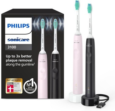 Philips Sonicare 3100 elektrische Zahnbürste, Schallzahnbürste, Andruckkontrolle