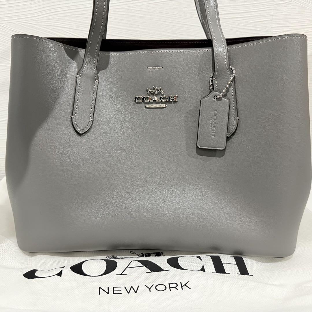 Coach Grey 2-Way Shoulder Bag F48733 Fits A4 Used in Excellent Condition  