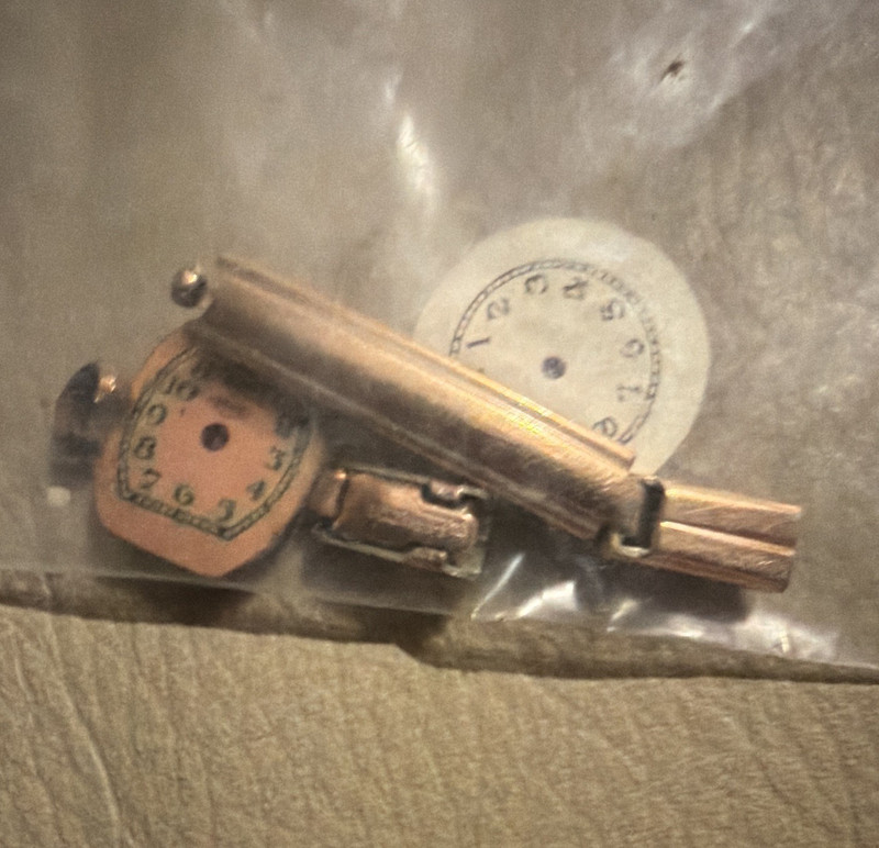 Vintage Watch Parts Lot - Gold Tone Metal Assorted Components