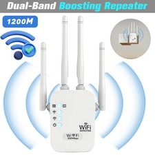 1200Mbps WiFi Range Extender Repeater Wireless Amplifier Router Signal Booster
