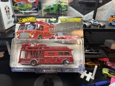 HOT WHEELS CAR CULTURE TEAM TRANSPORT FERRARI 250 GTO FIAT 642 RN BARTOLETTI 83