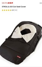 Skip Hop stroll and go cozy car seat cover new black