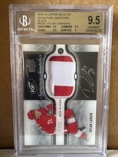 2015-16 Ice Signature Swatches Black Auto Patch Rookie Dylan Larkin /15 BGS 9.5