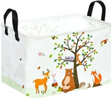 Rec Animals Print Box Hamper Storage Basket Collapsible Organizer Bin Gift Sh...