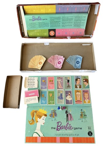 Juego de mesa vintage Barbie reina del baile de graduación original 1961 Mattel mayormente completo - Imagen 6 de 9
