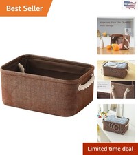 Stylish Foldable Fabric Basket - Ideal for Toys, Books  Gifts - 11.8x7.9 Inch