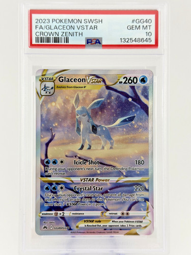 Glaceon VSTAR graded PSA 10 for sale on eBay