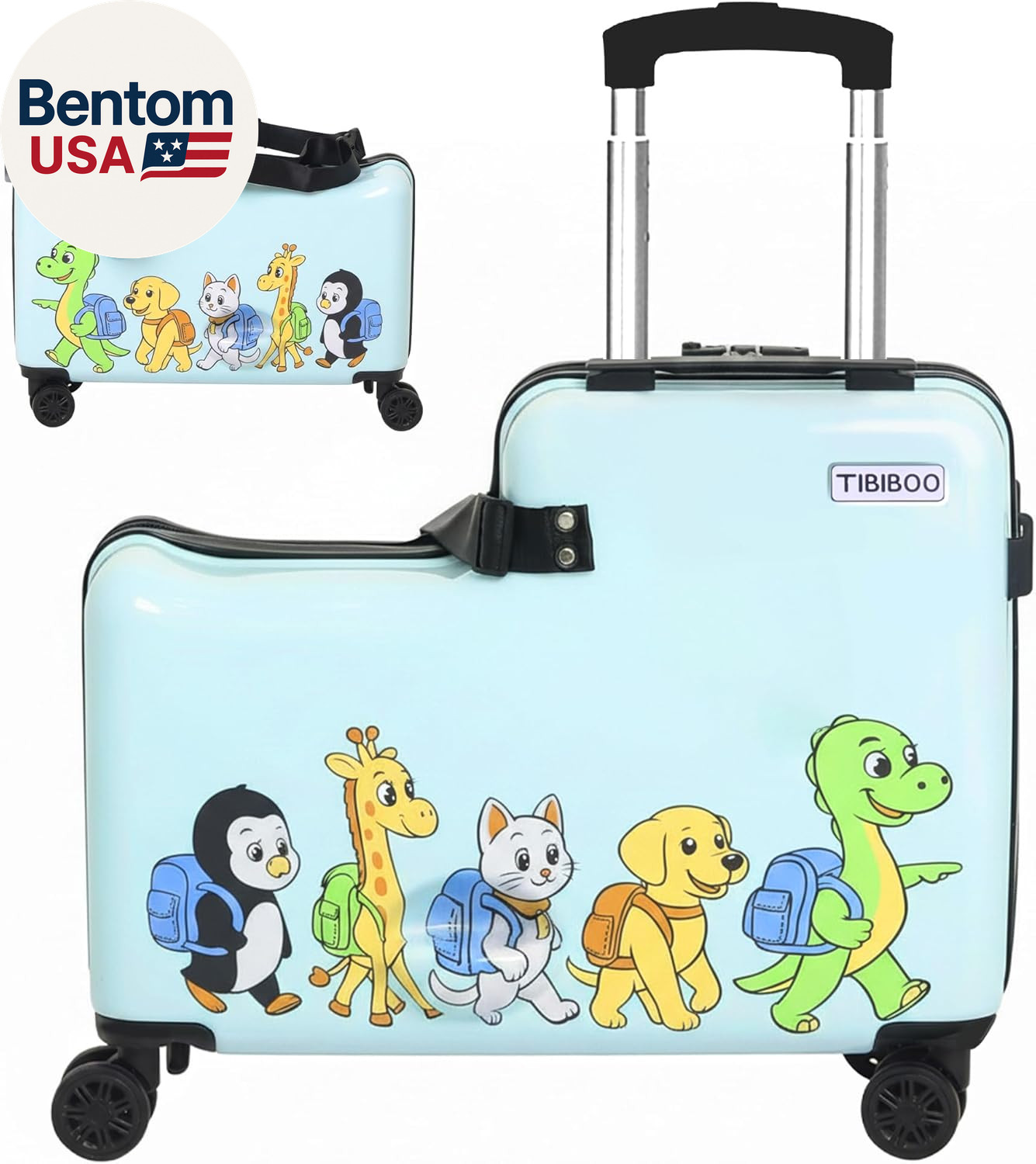 Ride on Suitcase for Kids, Kids Ride on Luggage, 20&rdquo; Carry