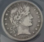 1895-O Barber Half Dollar 50c ANACS F-12 Cert #7870359 - Semi-Scarce New Orleans