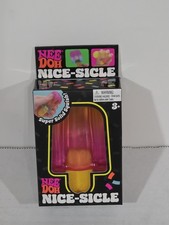 NeeDoh Nice-Sicle Popsicle Squishy Nee Doh NEW Schylling Pink/Yellow Ombre