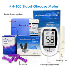 Blood Glucose Sugar Monitor Diabetes Testing Kit FULL SET 100PCS Strips Lancets