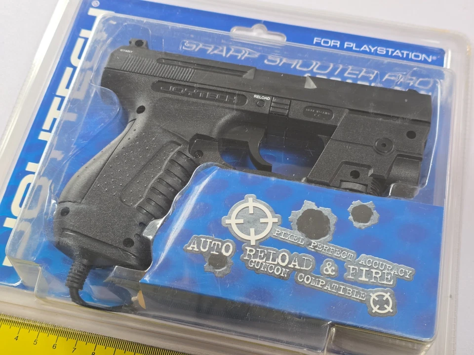 SONY PLAYSTATION 1 PS1 PS2 LIGHT GUN PISTOL BLASTER CONTROLLER G-Con Joytech NEW - Image 2 of 3