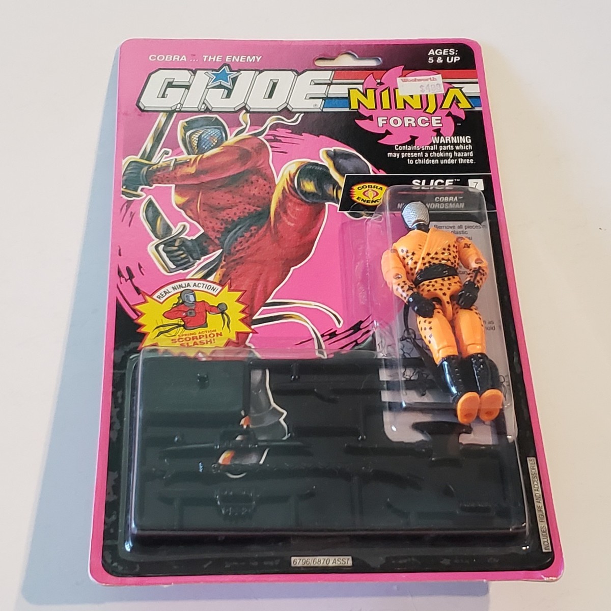 Gi Joe Slice Ninja Force Swordsman Cobra Action Figure 3.75