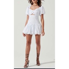 ASTR The Label Babydoll Coquette Milkmaid Homecoming Bubble Hem Dress Small Hoco