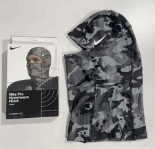 Nike Pro Hyperwarm Hood Balaclava Camouflage Therma-Fit Fleece Winter Sports