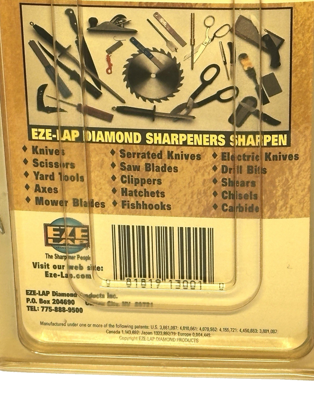 EZE-LAP LOT OF 5 Pocket Diamond Sharpeners 2.25" Model S USA NEW Package Blemish