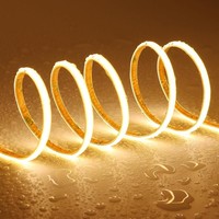 Topai 12V COB LED Streifen 5M Warmweiß Schmal 5Mm Wasserdicht IP65