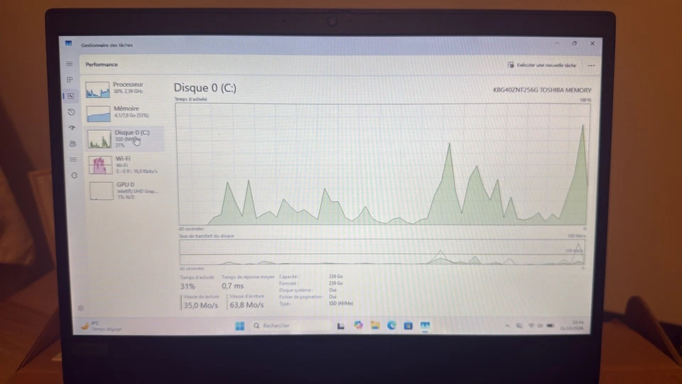 Lenovo ThinkPad E14 · i5-10210U · 8GB · 256GB, photo 3 sur 5