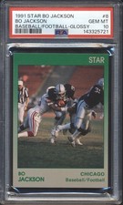 1991 Star Bo Jackson BO JACKSON BASEBALL/FB GLOSSY #8 PSA 10 WHITE SOX POP 1