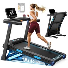 MERACH T12 Laufband Für Zuhause mit Steigung 0-15% Automatische Neigung Klappbar