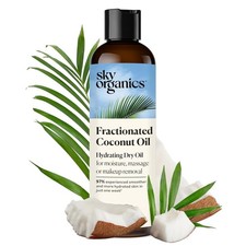 Sky Organics 100 Pure Fractionated Coconut Oil Hydrating Oil  8 fl oz 236 ml 