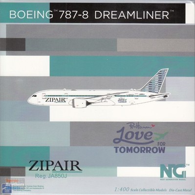 NGM59018 1:400 NG Model ZipAir Tokyo B787-8 Reg #JA850J 'Love for Tomorrow'