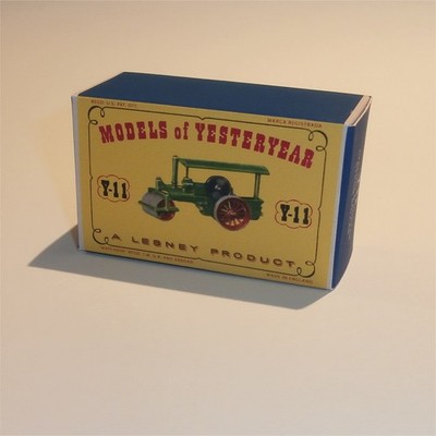 Matchbox Lesney YesterYear 11 a Aveling Steam Roller D1 Style Repro Box