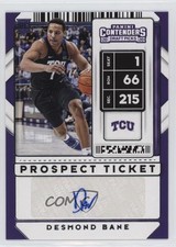 2020 Contenders Draft Picks Sticker Prospect Ticket Desmond Bane #127 Auto 06xp