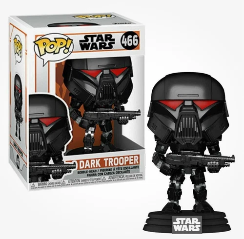 Funko POP! Star Wars: The Mandalorian - Dark Trooper (Battle) #466 NEW!