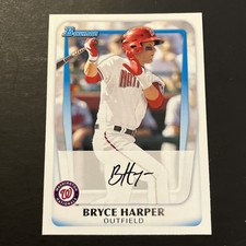 2011 Bowman Prospects Bryce Harper #BP1 Rookie RC Washington Nationals