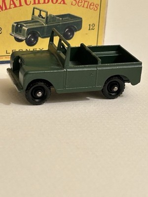 1959 Lesney Matchbox No.12 'LAND ROVER'-w Original Box - Mint Vehicle & VG + Box