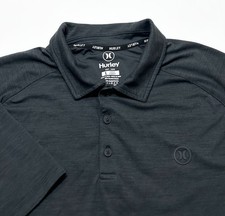 Hurley Men's Ultra Soft Stretch Performance Golf Polo Shirt Black L