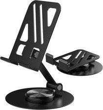 360 Rotating Cell Phone Stand for Desk, Multi-Function Desktop Support, Fully Ad