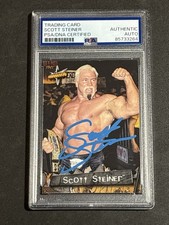 SCOTT STEINER 1999 TOPPS WCW EMBOSSED SIGNED AUTOGRAPHED CARD PSA/DNA CERTIFIED